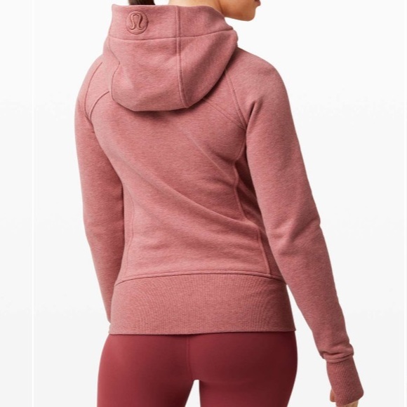 Lululemon Scuba Hoodie *Light Cotton Fleece in Heathered Cherry Tint - Picture 2 of 8